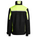 757-1 CONTRAST WINTER JACKET BLACK/YELLOW